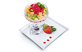 Coppa di frutta con sorbetto al Lampone