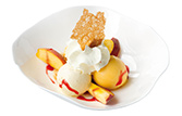 Pesca Melba alla fragola