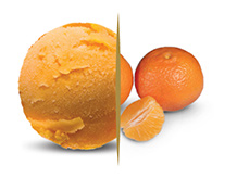 Sorbettoal mandarino