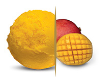 Sorbettoal mango